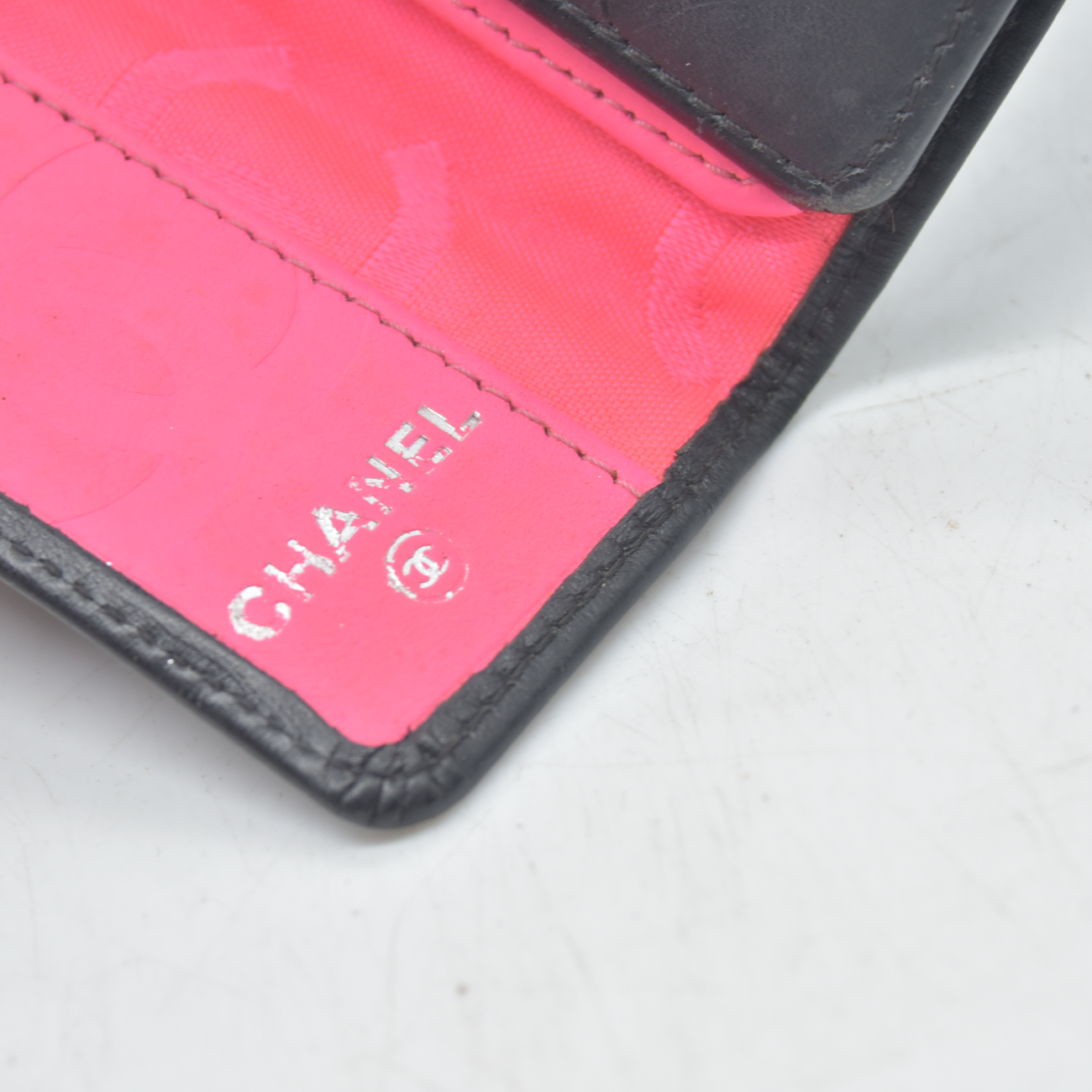 Chanel Cambon Line Quilted Leather Card Holder