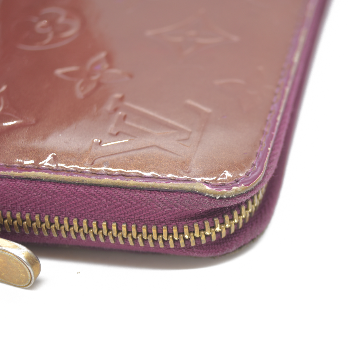 LOUIS VUITTON Monogram Vernis Zippy round zipper Long Wallet CA0098