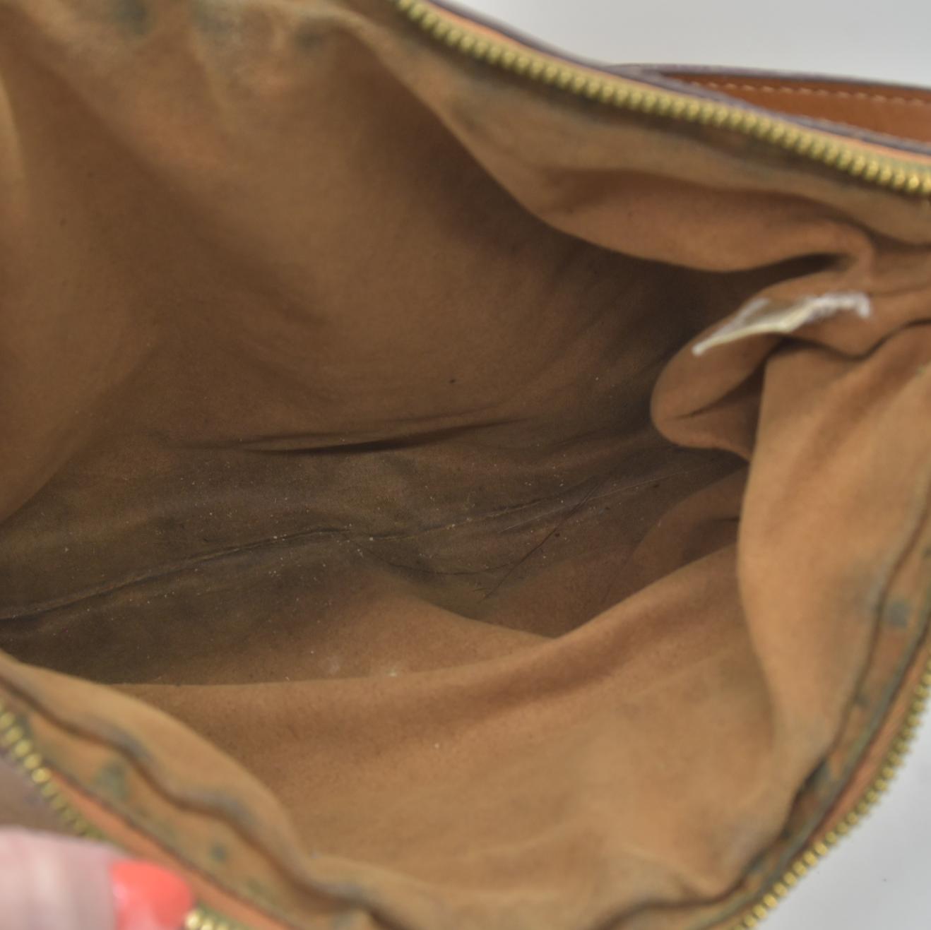 MCM Visetos Liz Shopper Tote Pouch Cognac