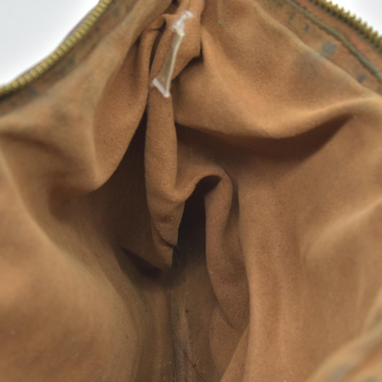 MCM Visetos Liz Shopper Tote Pouch Cognac