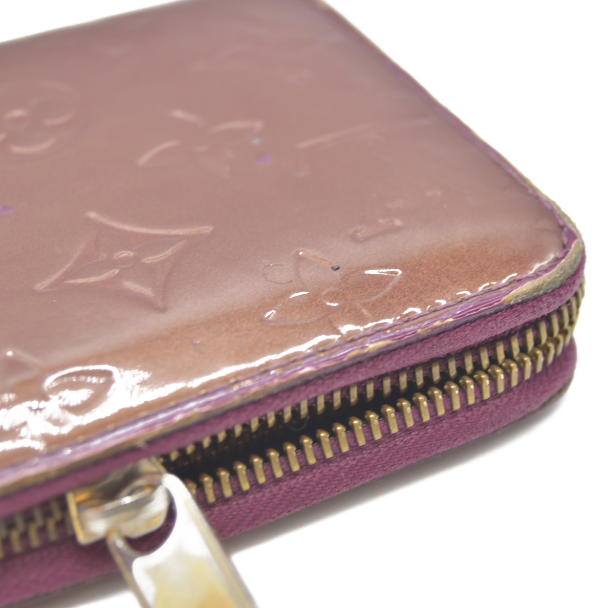 LOUIS VUITTON Monogram Vernis Zippy round zipper Long Wallet CA0098