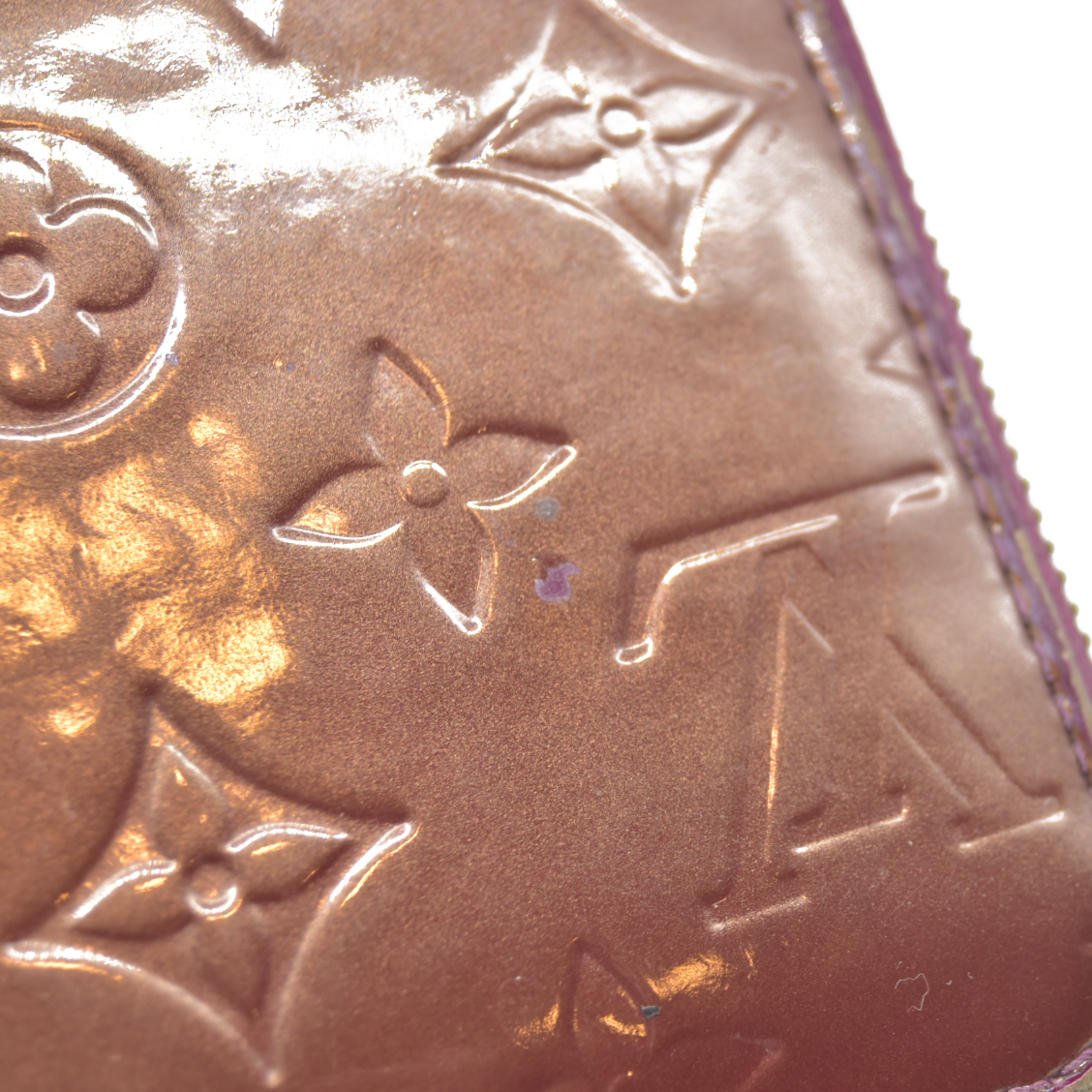 LOUIS VUITTON Monogram Vernis Zippy round zipper Long Wallet CA0098