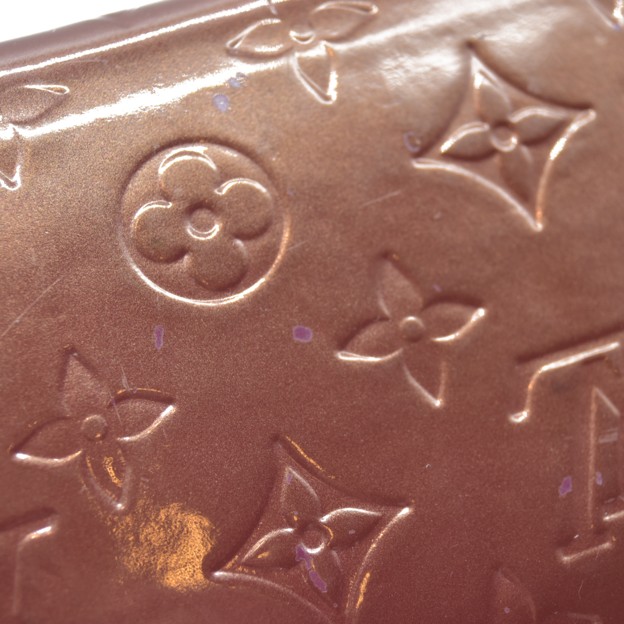 LOUIS VUITTON Monogram Vernis Zippy round zipper Long Wallet CA0098