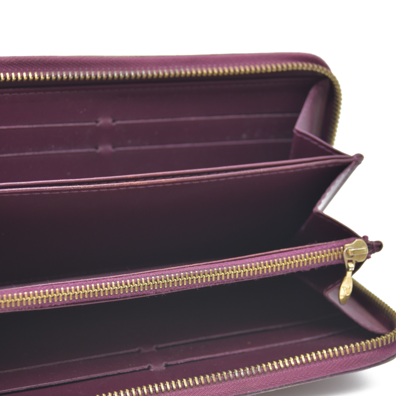 LOUIS VUITTON Monogram Vernis Zippy round zipper Long Wallet CA0098
