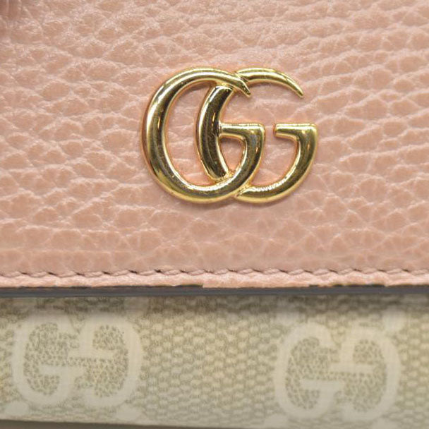 AUCTION $350 GUCCI GG Marmont GG Supreme Leather 6 Ring Key Case