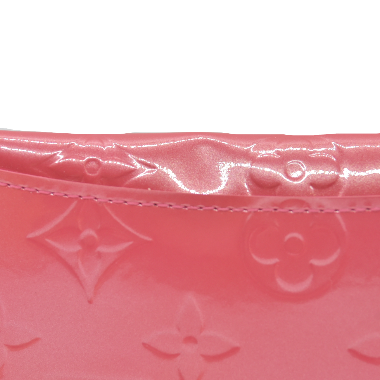 $665 Louis Vuitton Pink Vernis Envelope Plat 2006 TH1016