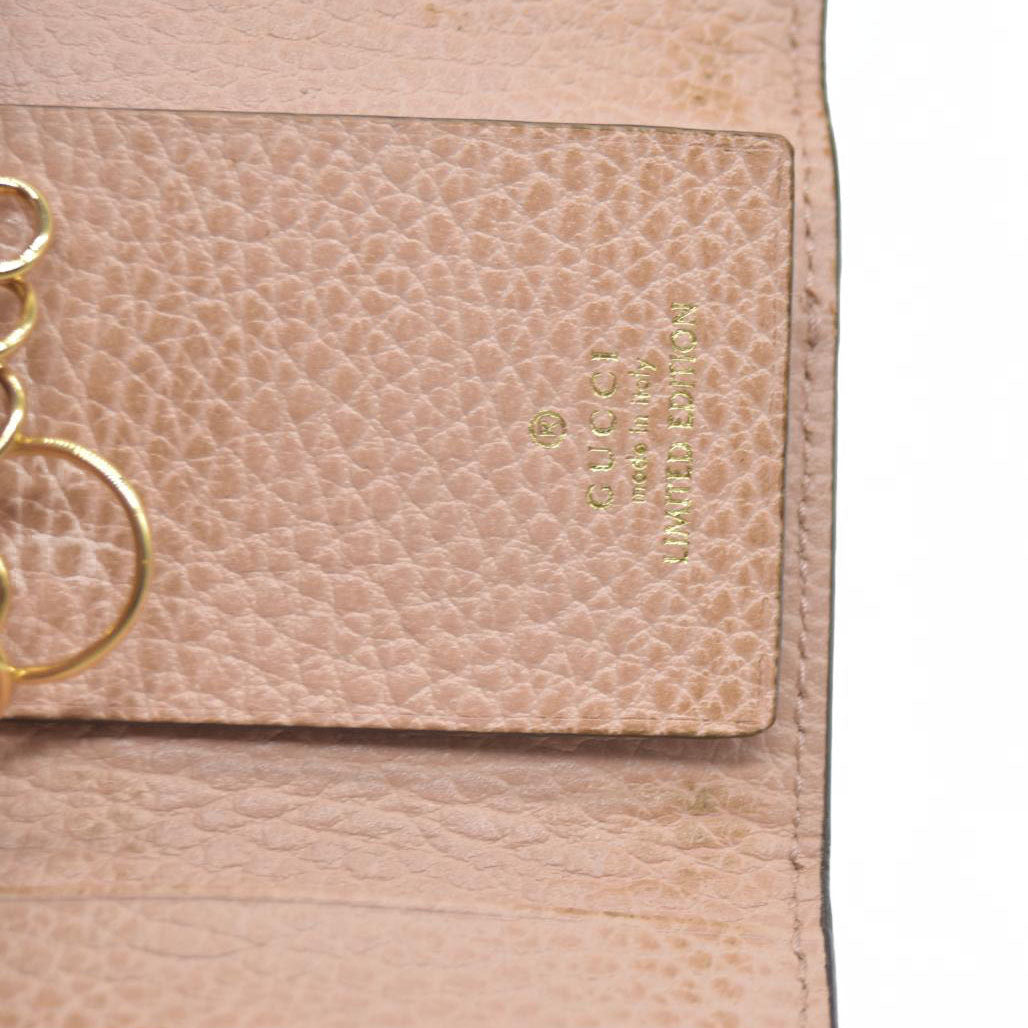 AUCTION $350 GUCCI GG Marmont GG Supreme Leather 6 Ring Key Case