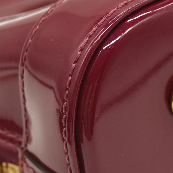 LOUIS VUITTON  Patent Monogram Alma BB Magenta