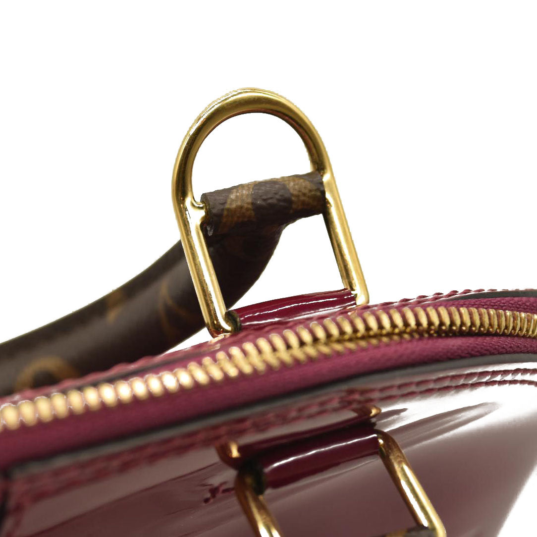 LOUIS VUITTON  Patent Monogram Alma BB Magenta