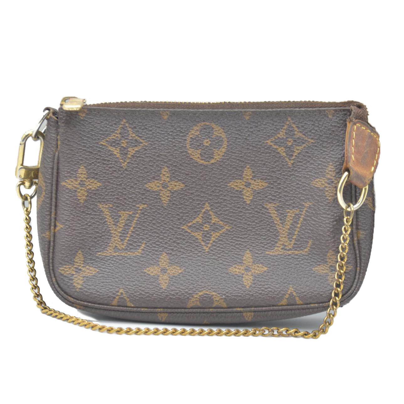 LOUIS VUITTON Mini Pochette Accessoires Monogram Handbag FL1026