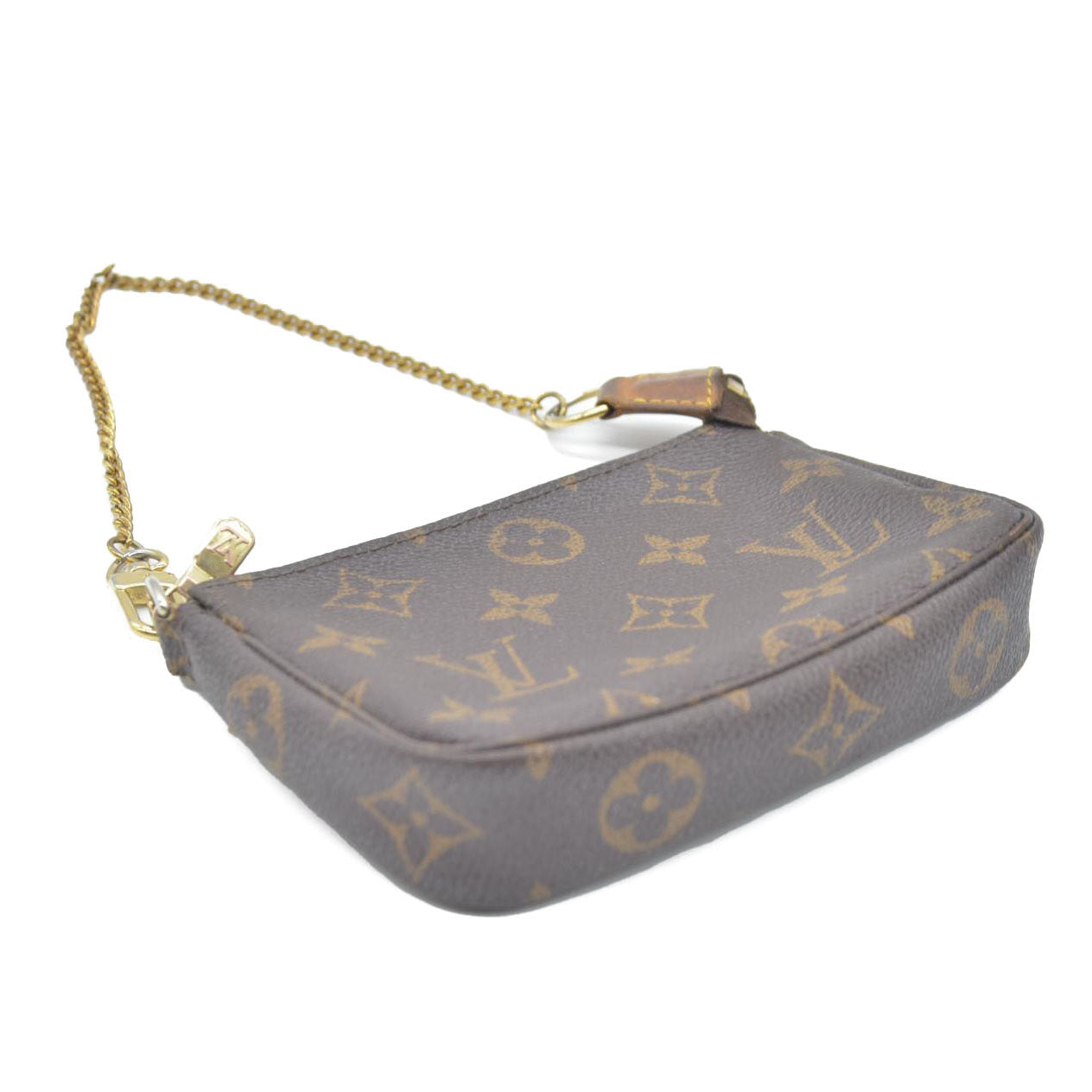 LOUIS VUITTON Mini Pochette Accessoires Monogram Handbag FL1026
