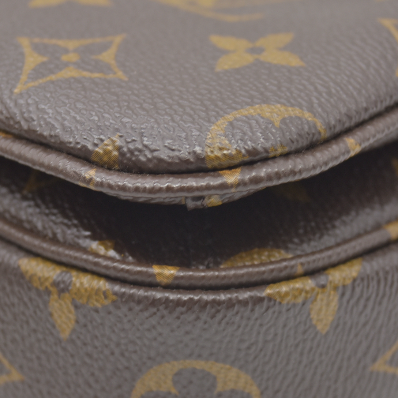 $2760 2019 Louis Vuitton Monogram Braided Pochette Metis Safran DU2109