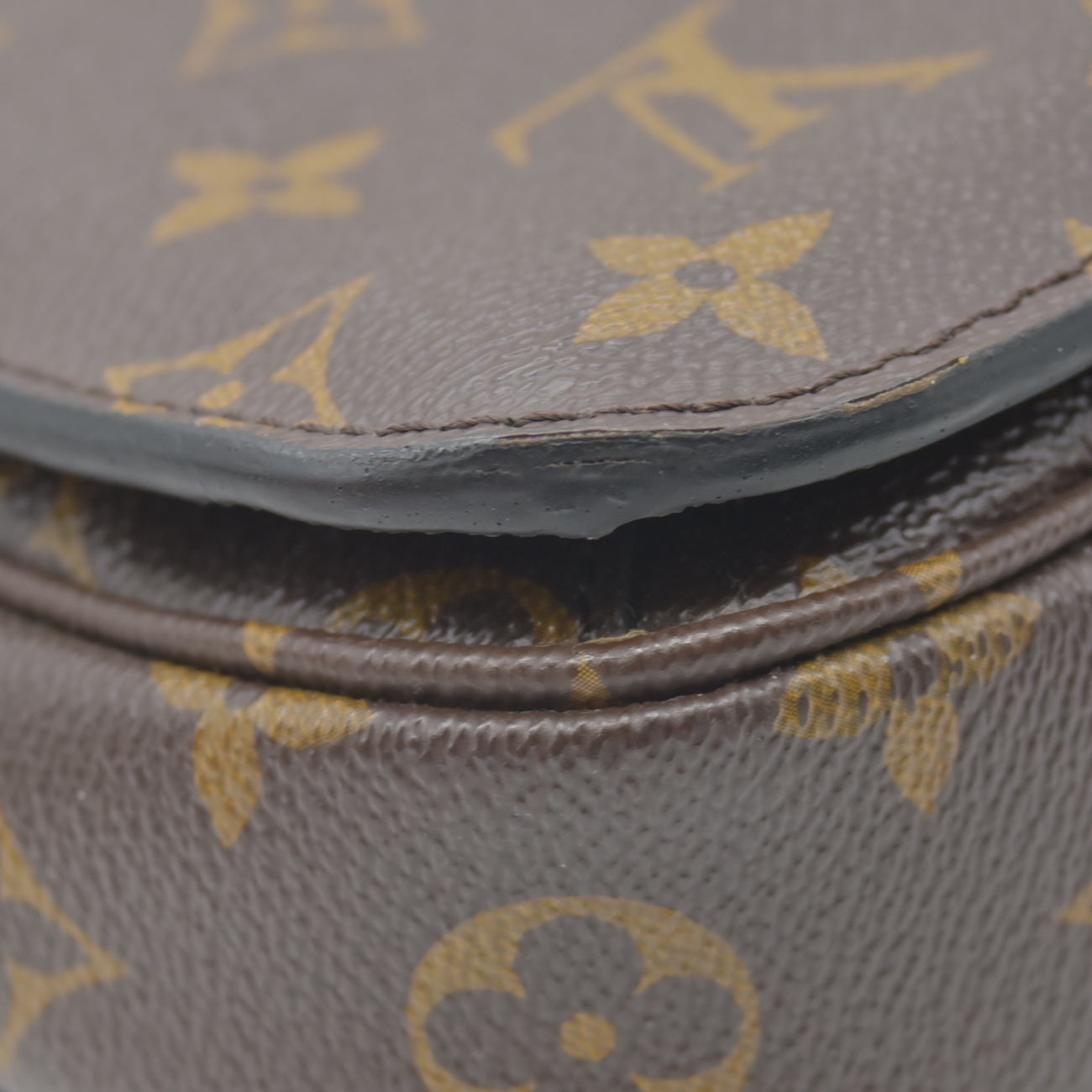 $2760 2019 Louis Vuitton Monogram Braided Pochette Metis Safran DU2109