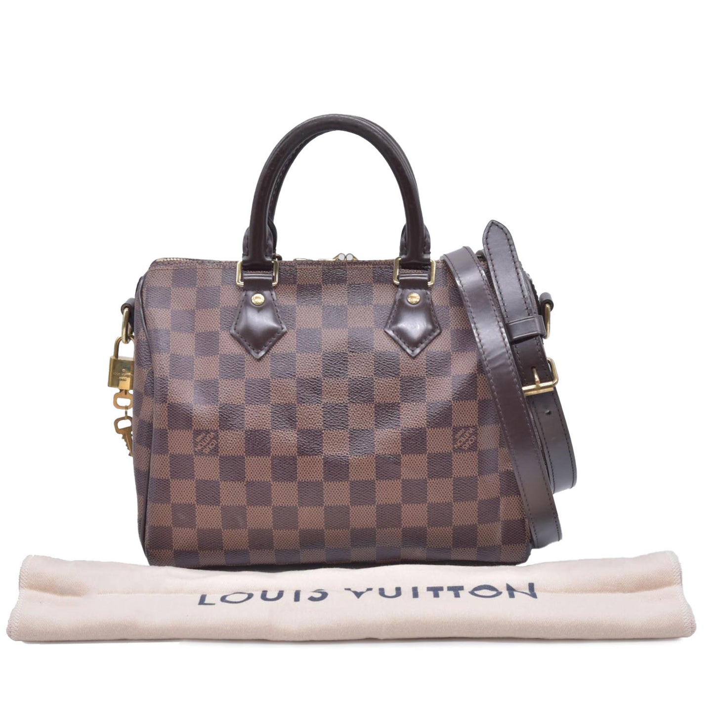 $1980 2020 Louis Vuitton Damier Ebene Speedy Bandouliere 25 AA1220