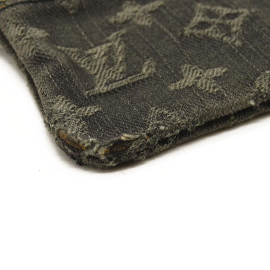 LOUIS VUITTON Denim Neo Key Pouch Black CA1038