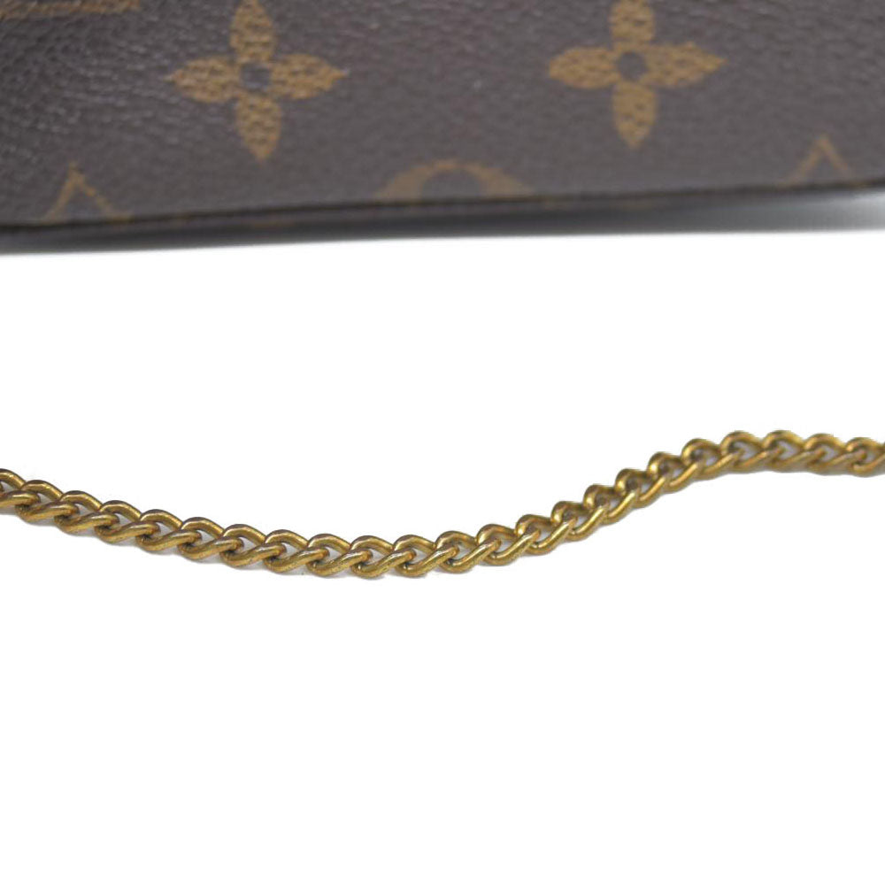 LOUIS VUITTON Mini Pochette Accessoires Monogram Handbag FL1026