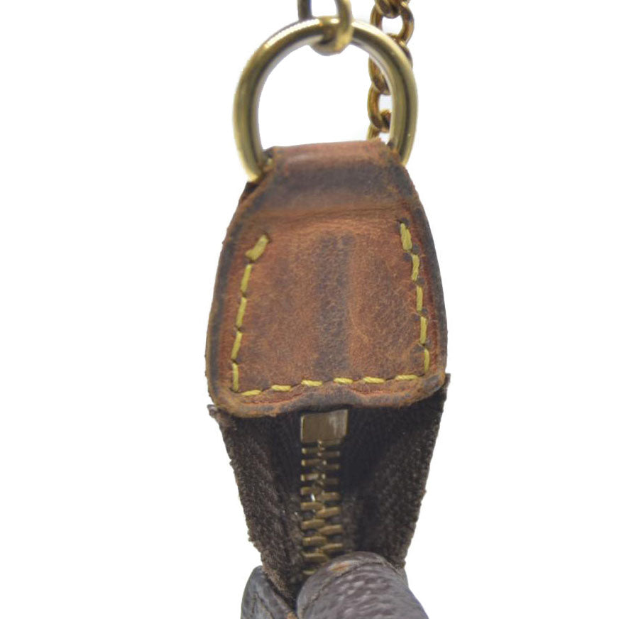 LOUIS VUITTON Mini Pochette Accessoires Monogram Handbag FL1026