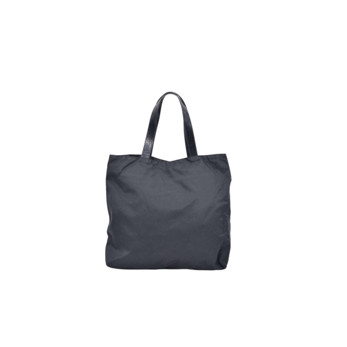 $790 CELINE Vintage Nylon Ring Logo Tote Bag Black CONSIGNMENT 10021192
