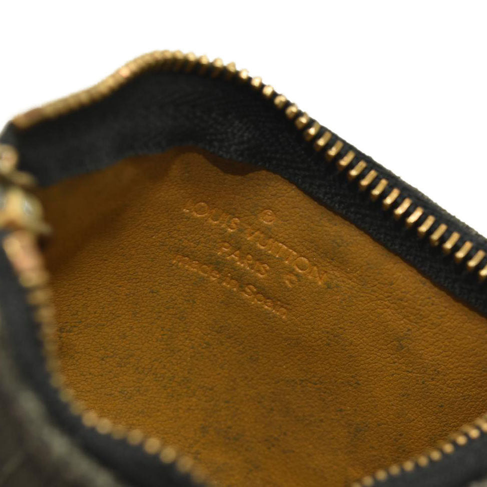 LOUIS VUITTON Denim Neo Key Pouch Black CA1038