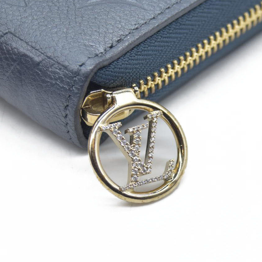 $1170 Louis Vuitton LV Monogram Empreinte Leather Zippy Wallet RFID