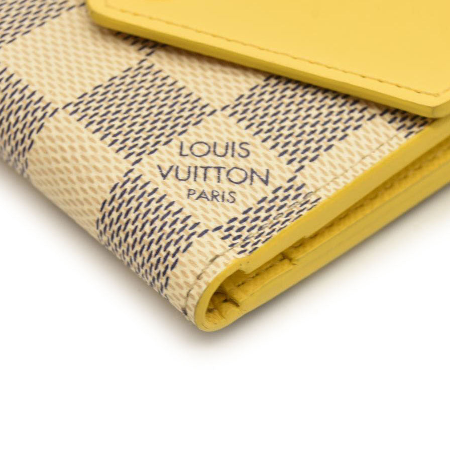 LOUIS VUITTON Damier Azur Zoe Wallet Pineapple  MI1179