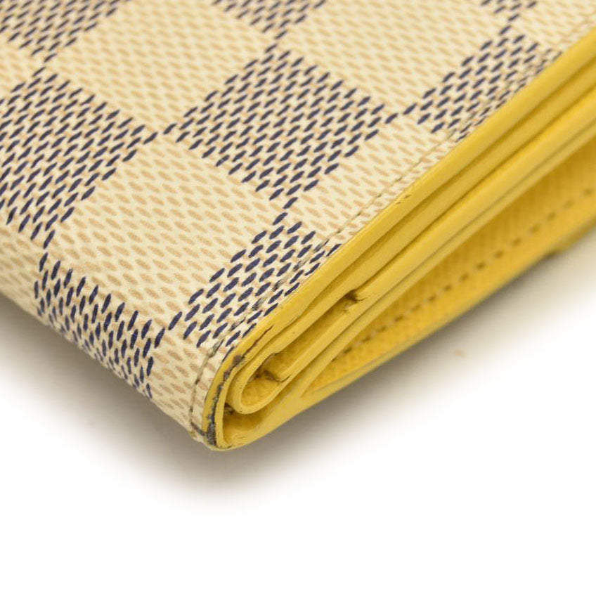 LOUIS VUITTON Damier Azur Zoe Wallet Pineapple  MI1179