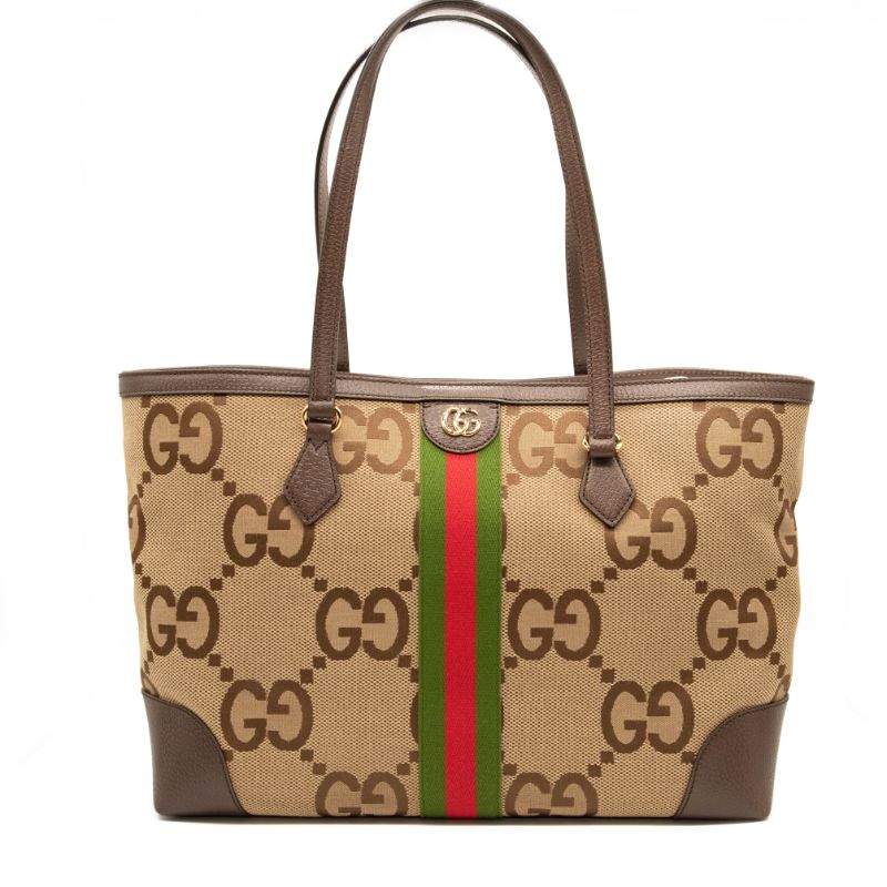 NEW Gucci Ophidia Jumbo GG Medium Canvas Tote Bag