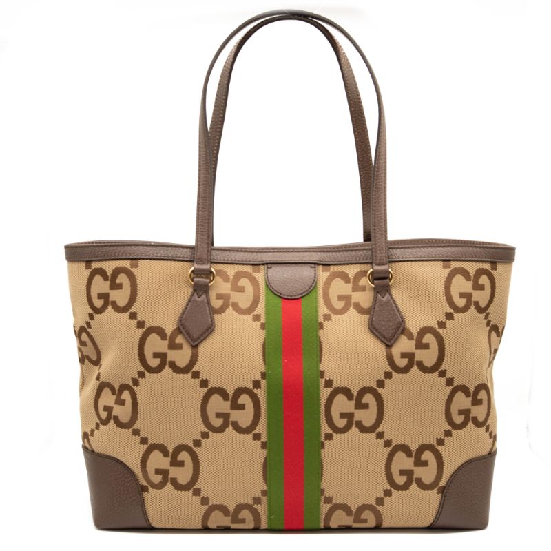 NEW Gucci Ophidia Jumbo GG Medium Canvas Tote Bag