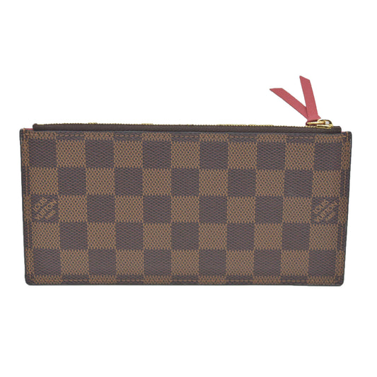 AUCTION $1580 Louis Vuitton Damier Ebene Pochette Félicie Insert Zip Pouch