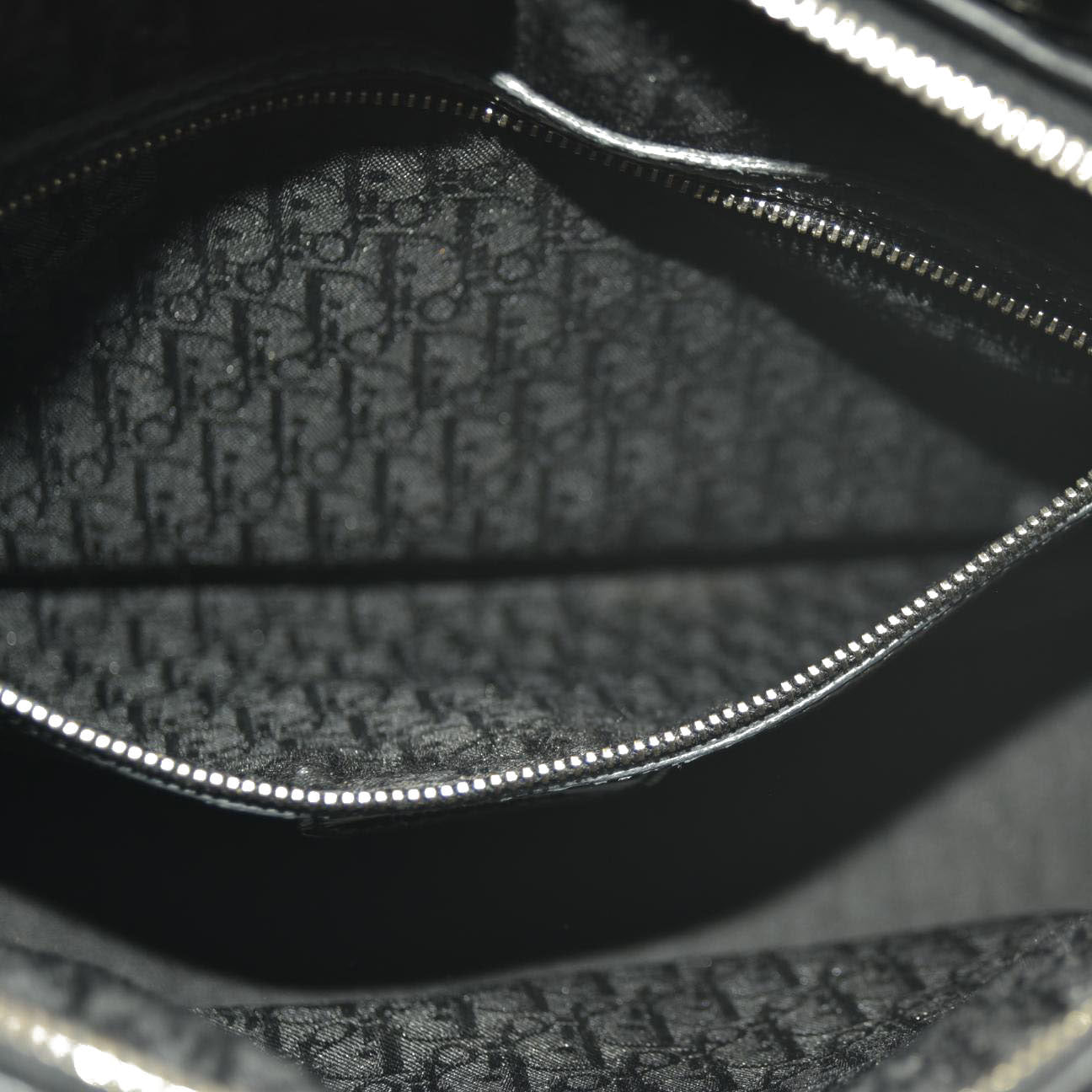 Christian Dior  Patent Cannage Large Lady Dior Black