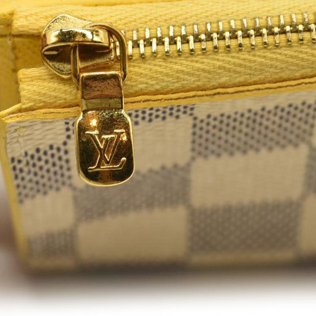 LOUIS VUITTON Damier Azur Zoe Wallet Pineapple  MI1179