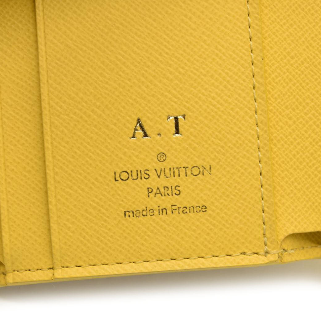 LOUIS VUITTON Damier Azur Zoe Wallet Pineapple  MI1179