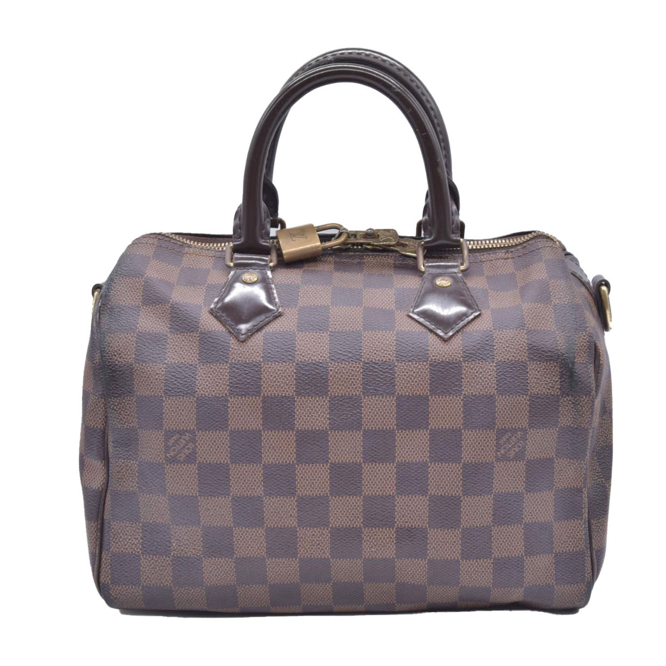 $1980 2016 Louis Vuitton Damier Ebene Speedy Bandouliere 25 CT3186