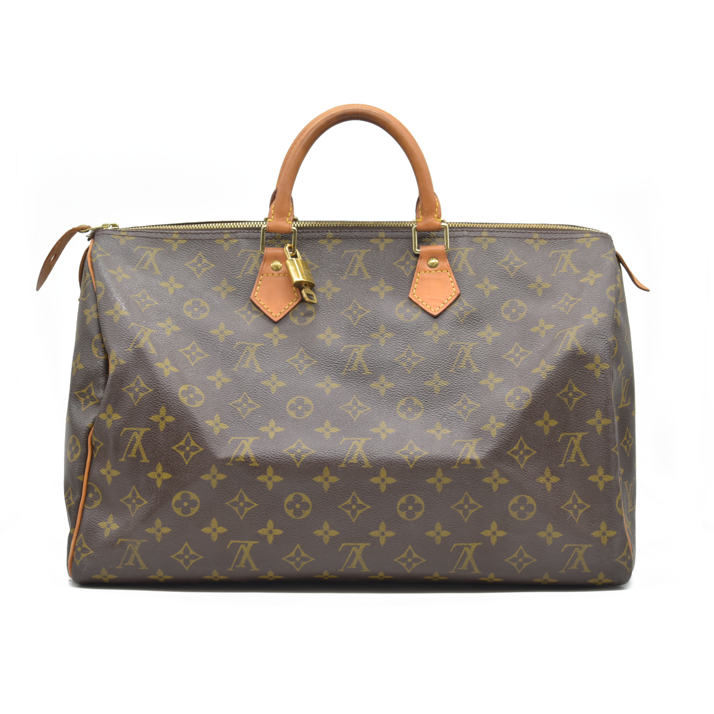 $1660 Louis Vuitton LV Hand Bag Speedy 35 Brown Monogram CONSIGNMENT AUCTION MB0011