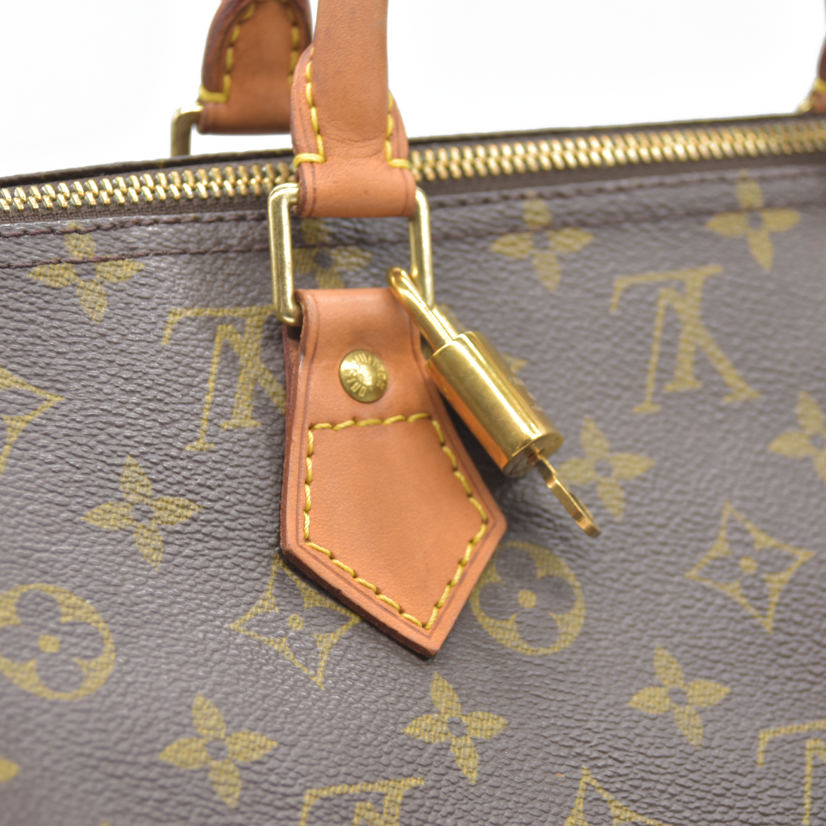 $1660 Louis Vuitton LV Hand Bag Speedy 35 Brown Monogram CONSIGNMENT AUCTION MB0011