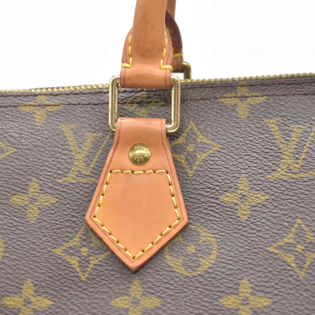 $1660 Louis Vuitton LV Hand Bag Speedy 35 Brown Monogram CONSIGNMENT AUCTION MB0011