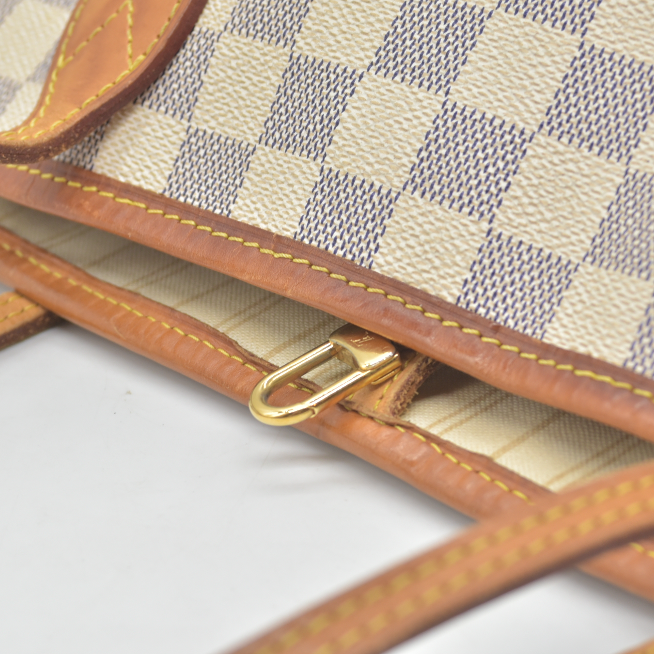 $2130 2014 Louis Vuitton  Damier Azur Neverfull MM AR1134