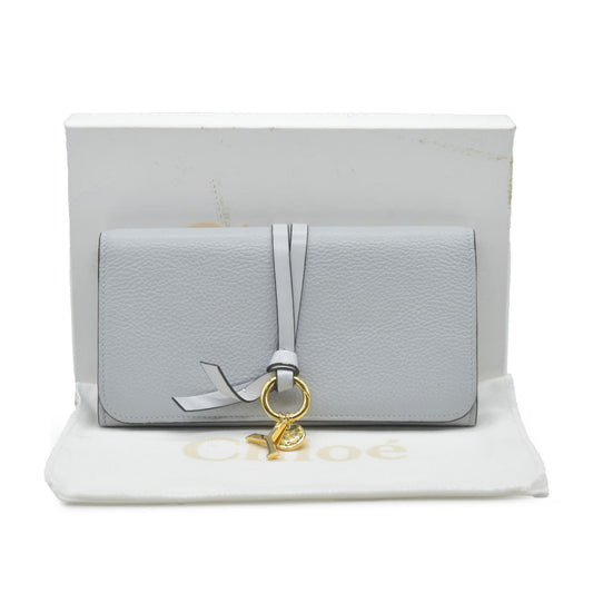 AUCTION $595 Chloe Alphabet Leather Bifold Long Wallet