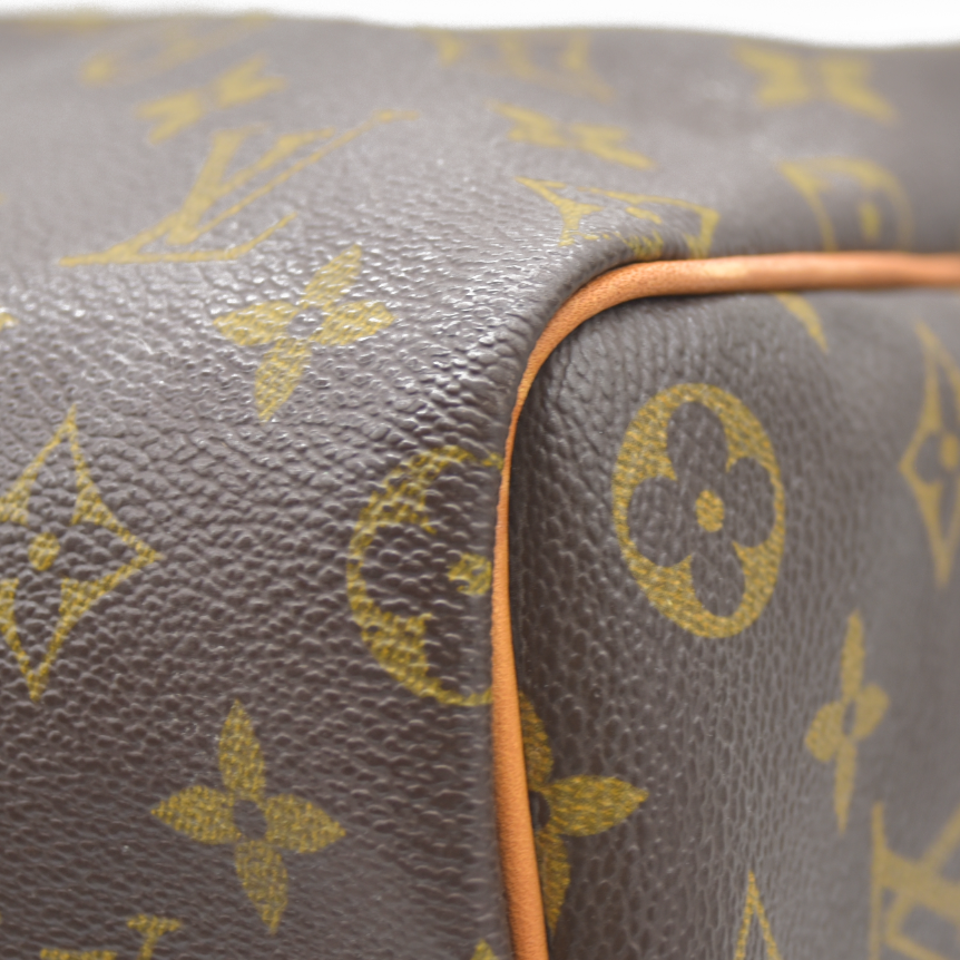 $1660 Louis Vuitton LV Hand Bag Speedy 35 Brown Monogram CONSIGNMENT AUCTION MB0011