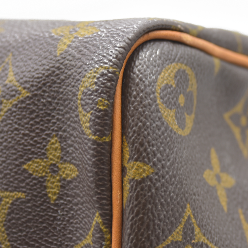 $1660 Louis Vuitton LV Hand Bag Speedy 35 Brown Monogram CONSIGNMENT AUCTION MB0011