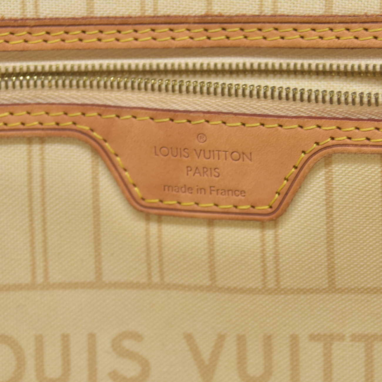 $2130 2014 Louis Vuitton  Damier Azur Neverfull MM AR1134