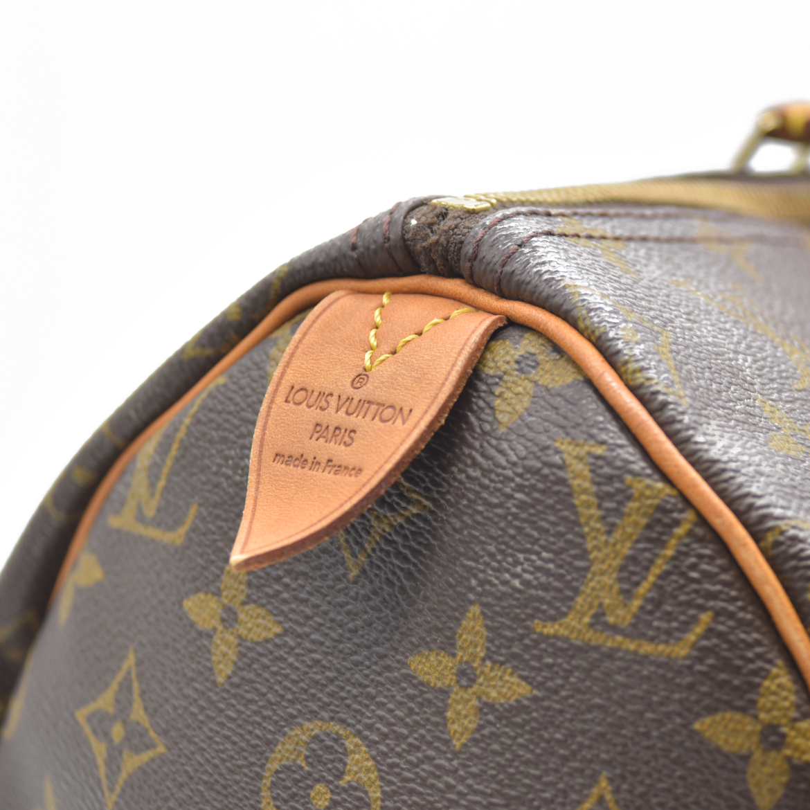 $1660 Louis Vuitton LV Hand Bag Speedy 35 Brown Monogram CONSIGNMENT AUCTION MB0011