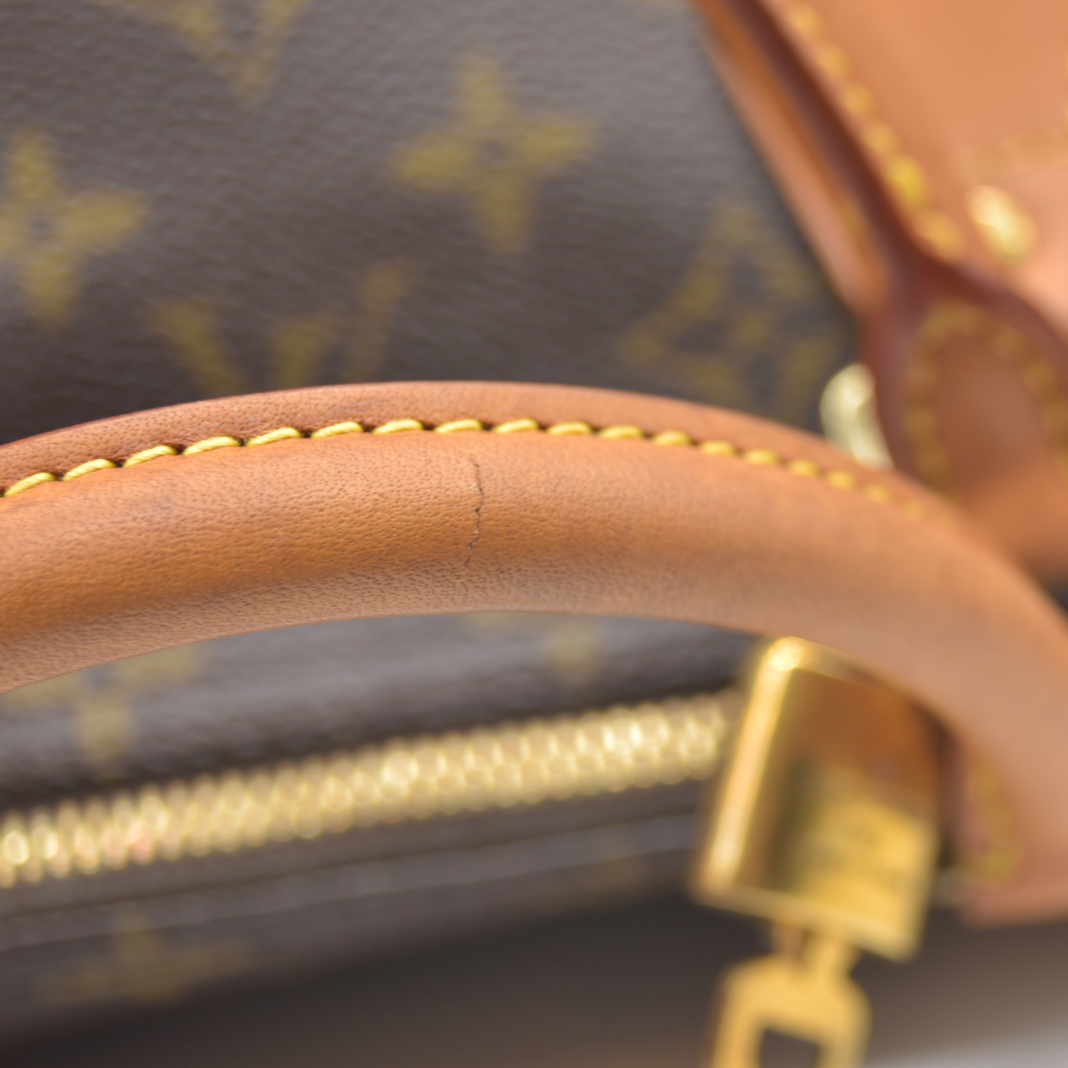 $1660 Louis Vuitton LV Hand Bag Speedy 35 Brown Monogram CONSIGNMENT AUCTION MB0011