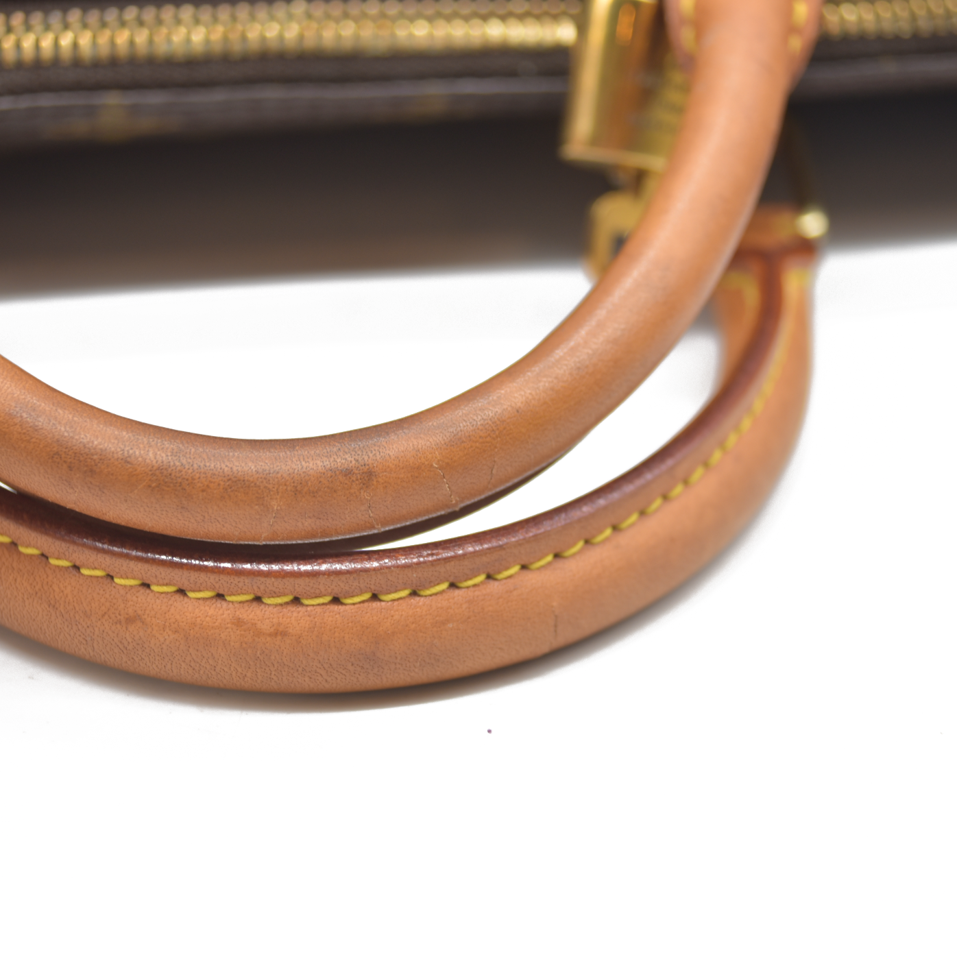 $1660 Louis Vuitton LV Hand Bag Speedy 35 Brown Monogram CONSIGNMENT AUCTION MB0011