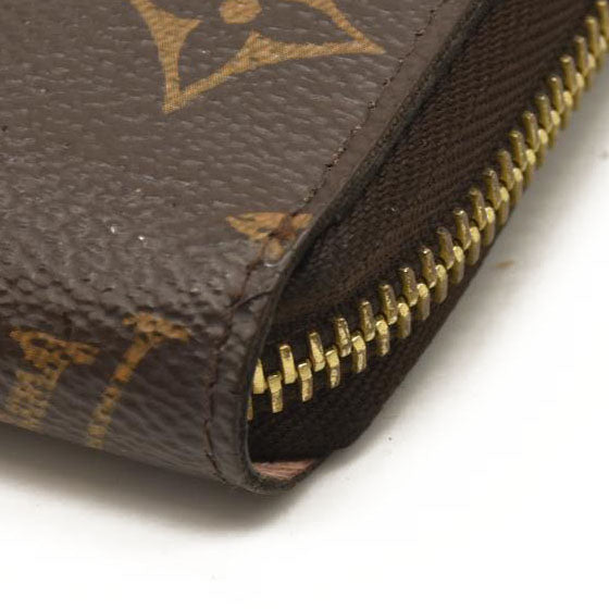 LOUIS VUITTON Monogram Zippy Wallet Rose Ballerine