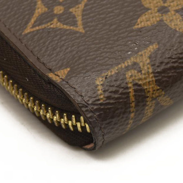 LOUIS VUITTON Monogram Zippy Wallet Rose Ballerine