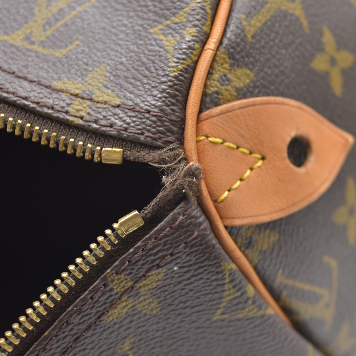 $1660 Louis Vuitton LV Hand Bag Speedy 35 Brown Monogram CONSIGNMENT AUCTION MB0011