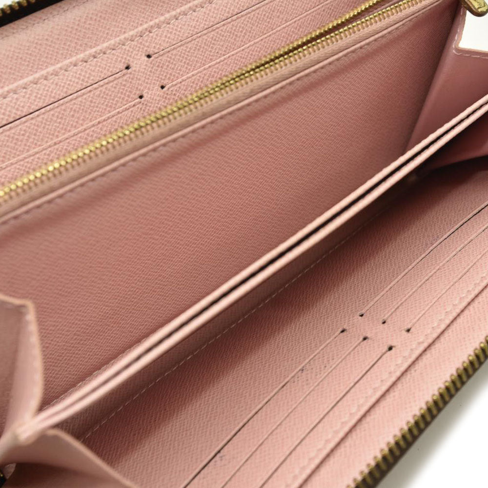 LOUIS VUITTON Monogram Zippy Wallet Rose Ballerine