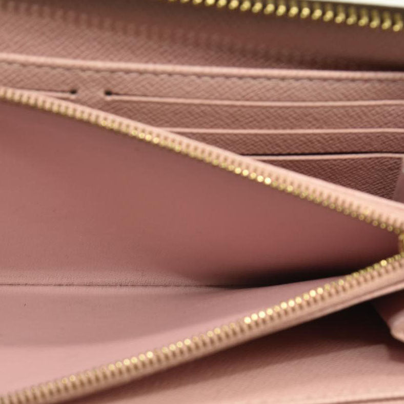 LOUIS VUITTON Monogram Zippy Wallet Rose Ballerine