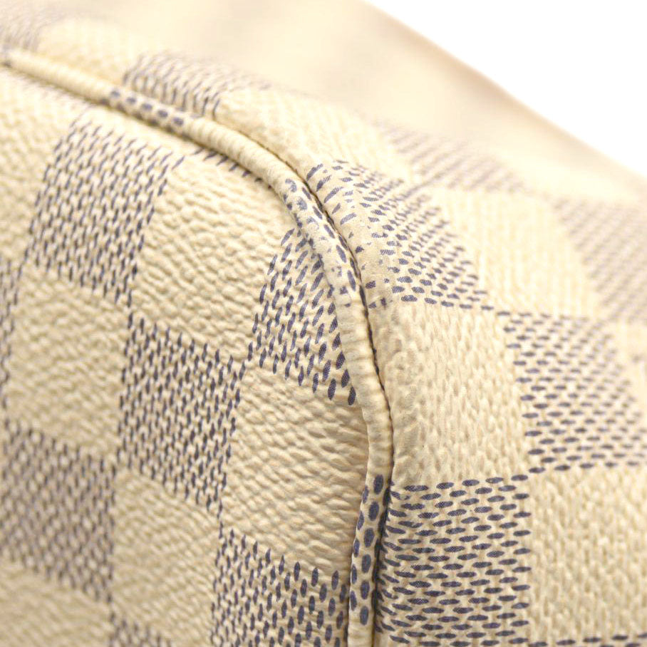 Louis Vuitton Damier Azur Neo Neverfull MM Rose Ballerine with Pouch FL2128